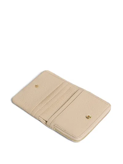 Coccinelle Zip-up Wallet In Neutral