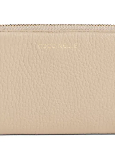Coccinelle Zip-up Wallet In Neutral