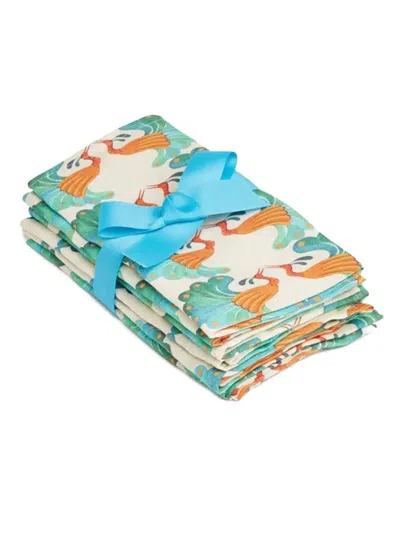 La Doublej Large Napkins (set Of Six) In Multi