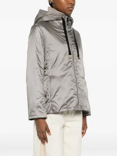Max Mara Zip-up Jacket In Gray