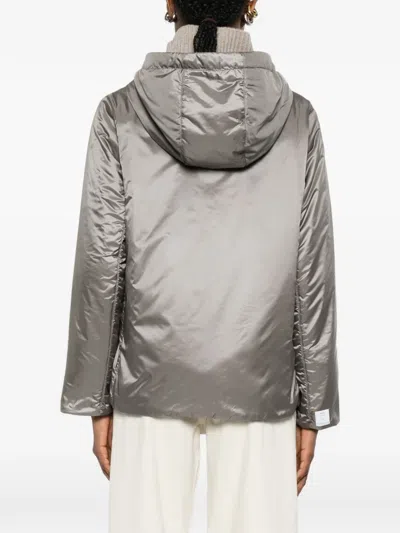 Max Mara Zip-up Jacket In Gray