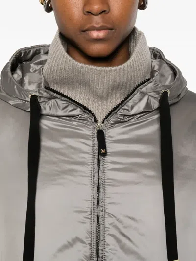 Max Mara Zip-up Jacket In Gray