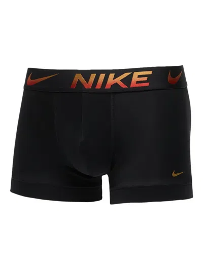 Nike Logo-waistband Essential Micro Boxers (pack Of Three) In Black