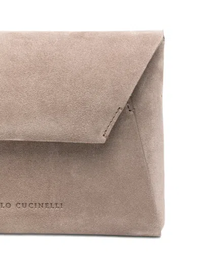 Brunello Cucinelli Chain-strap Mini Bag In Gray