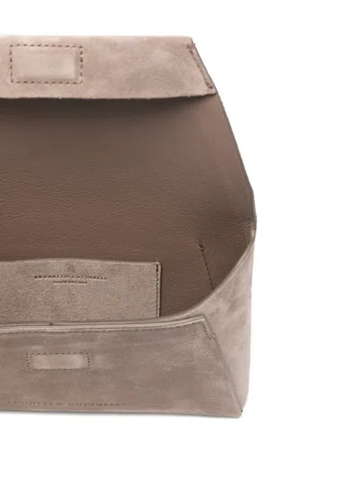 Brunello Cucinelli Chain-strap Mini Bag In Gray