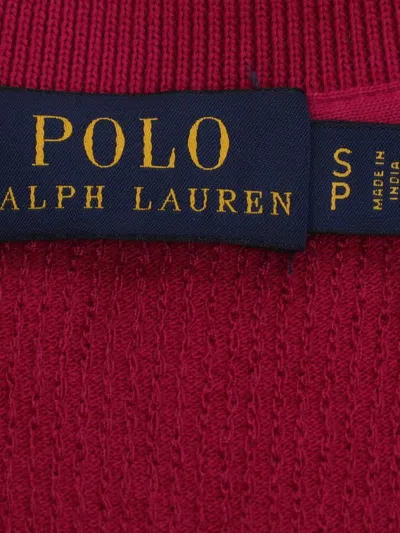 Pre-owned Polo Ralph Lauren Sequin Finish Polo Shirt In Red