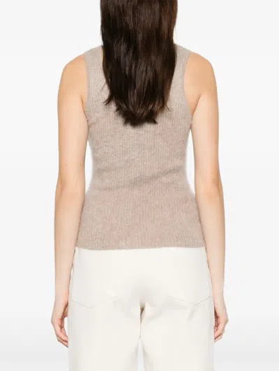 Gotha Brushed-finish Top In Pink