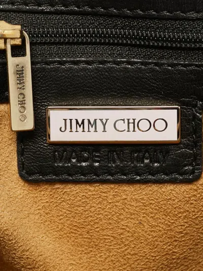 Pre-owned Jimmy Choo Carolina Leather Clutch Bag In Black