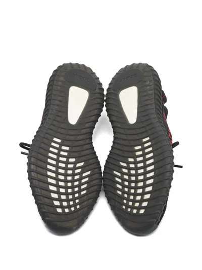 Pre-owned Adidas Originals Boost V2 350 Knitted Sneakers In Black