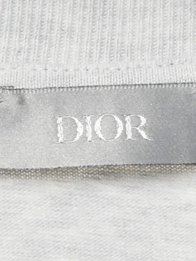 Pre-owned Dior Logo-embroidery T-shirt In Gray