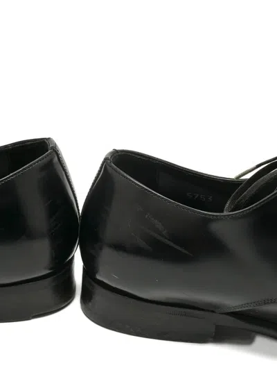 Pre-owned Dolce & Gabbana Leather Derby Shoes In Black