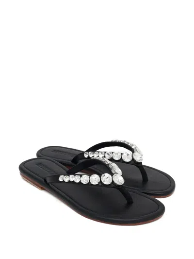 Mystique Crystal-embellished Sandals In Black