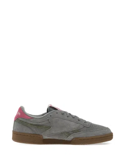 Reebok Club C Revenge Suede Panelled Sneakers In Gray
