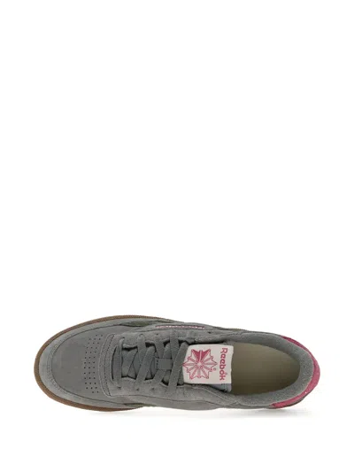 Reebok Club C Revenge Suede Panelled Sneakers In Gray