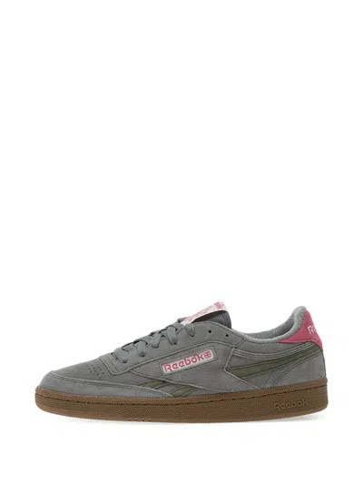 Reebok Club C Revenge Suede Panelled Sneakers In Gray
