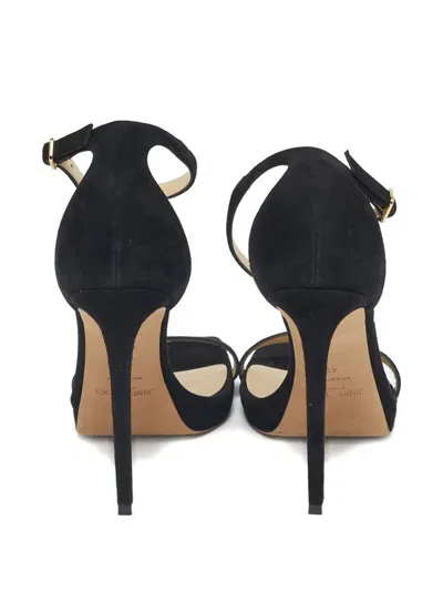 Pre-owned Jimmy Choo Alva Ankle-strap Sandals In Black