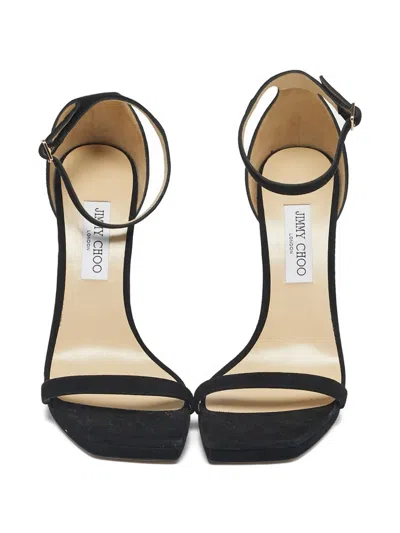 Pre-owned Jimmy Choo Alva Ankle-strap Sandals In Black