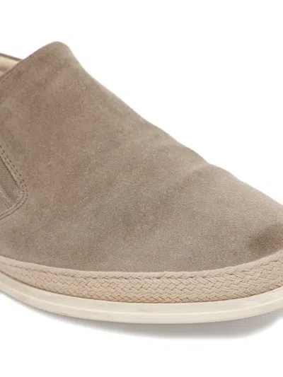 Pre-owned Tod's Slip-on Suede Loafers In Neutral