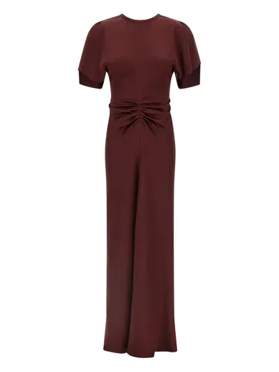 Victoria Beckham Isabella Dresses Bordeaux In Red