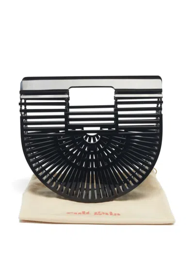 Pre-owned Cult Gaia Ark Semi-circular Clutch Bag In Black