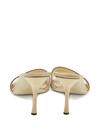 Pre-owned Gucci Ssima Stiletto-heel Sandals In Neutral