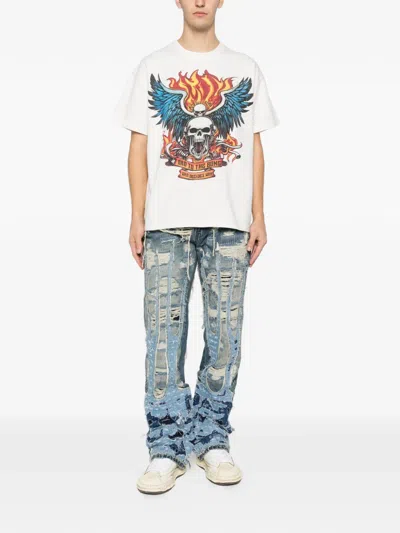 Who Decides War Buttoned Jeans In Blue