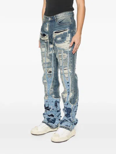 Who Decides War Buttoned Jeans In Blue