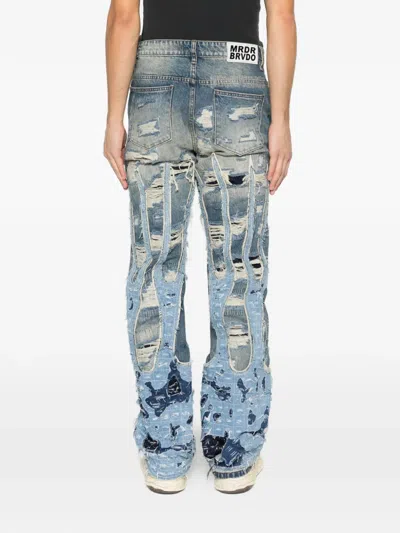Who Decides War Buttoned Jeans In Blue