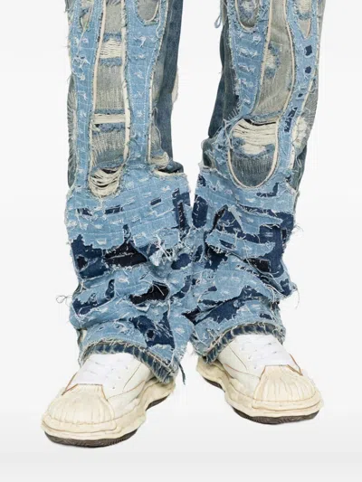 Who Decides War Buttoned Jeans In Blue