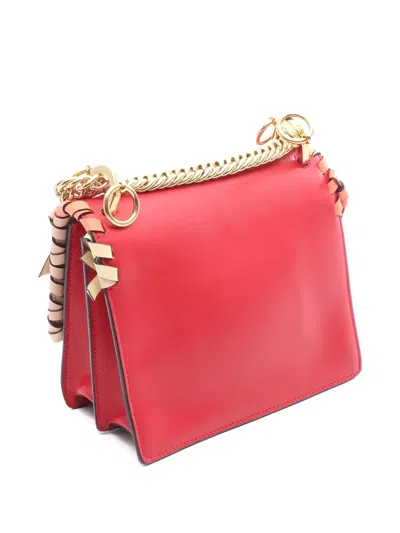 Pre-owned Fendi 2010s Mini Kan I Shoulder Bag In Red