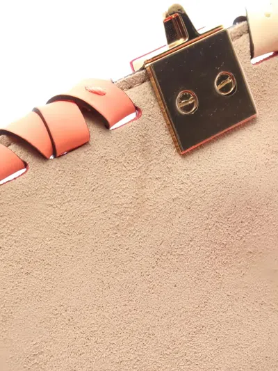 Pre-owned Fendi 2010s Mini Kan I Shoulder Bag In Red