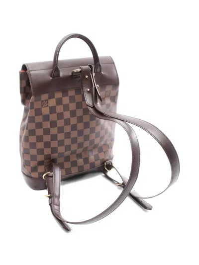 Pre-owned Louis Vuitton 2004 Soho Backpack In Brown