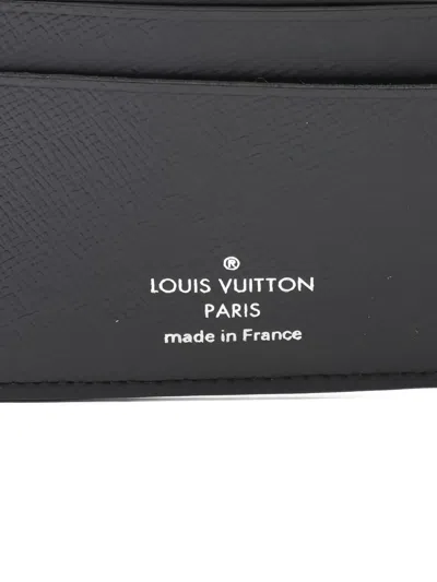 Pre-owned Louis Vuitton 2021s Monogram-canvas Wallet In Black