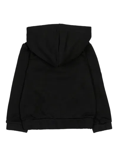 John Richmond Junior Zip Hooded Top In Black