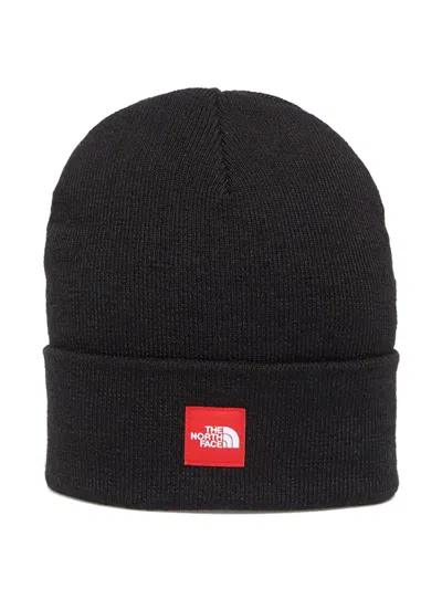 The North Face Logo-patch Beanie Hat In Black
