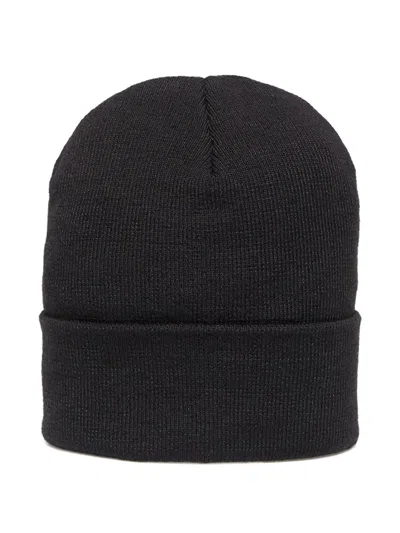 The North Face Logo-patch Beanie Hat In Black