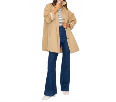 Love Wednesday Camille French Trench Coat In Camel In Brown