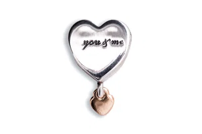 Pandora Two Hearts Dangle Charm - In Metallic