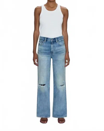 Pistola Hendrix High Rise Baggy Jean In Apprentce Distress In Blue