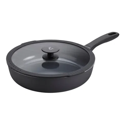 Henckels Nola 3.9-qt Aluminum Ceramic Nonstick Saute Pan With Lid In Black