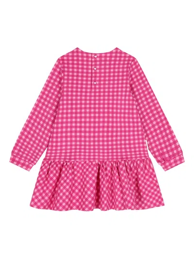 Agatha Ruiz De La Prada Heart Checkered Dress Set In Pink