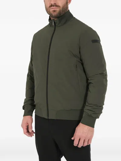 Rrd Zip Bomber Jacket In Green