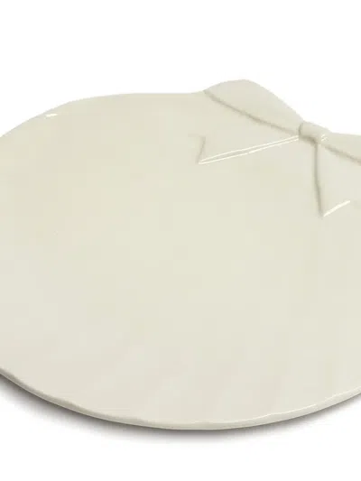 Gohar World Sadaf Plate In White