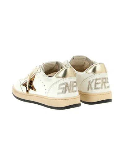 Golden Goose Animal Star Ball Star Trainers In White