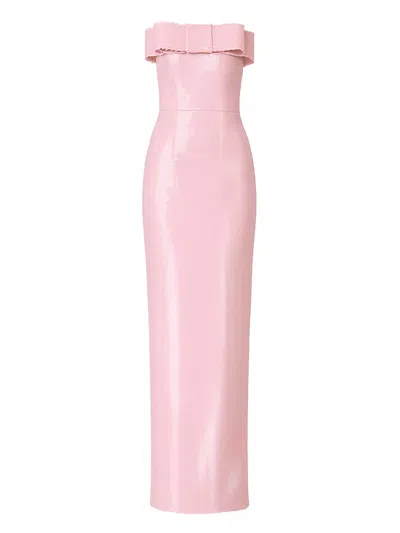 The New Arrivals Ilkyaz Ozel Sisu Sequin-embellishment Maxi Dress In Pink