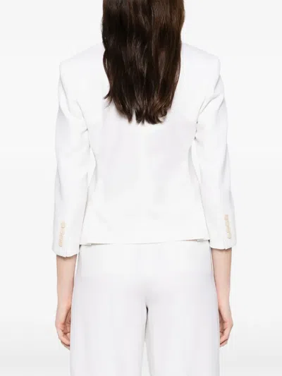 Max Mara Double-breasted Jacket In White
