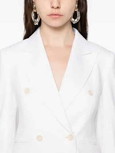 Max Mara Double-breasted Jacket In White