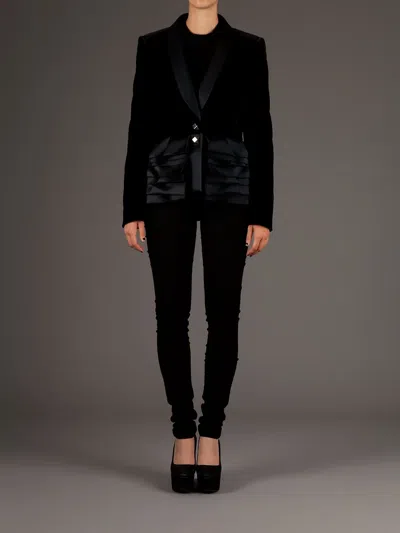 Giles Fitted Jacket In Black