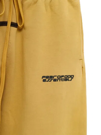 Essentials Drawstring Logo-print Track Pants In Yellow