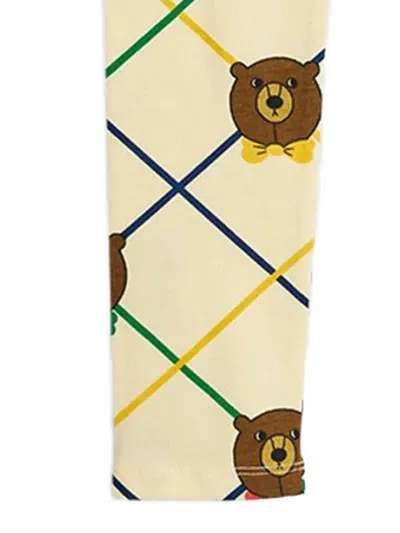 Mini Rodini Bear-print Trousers In Neutral